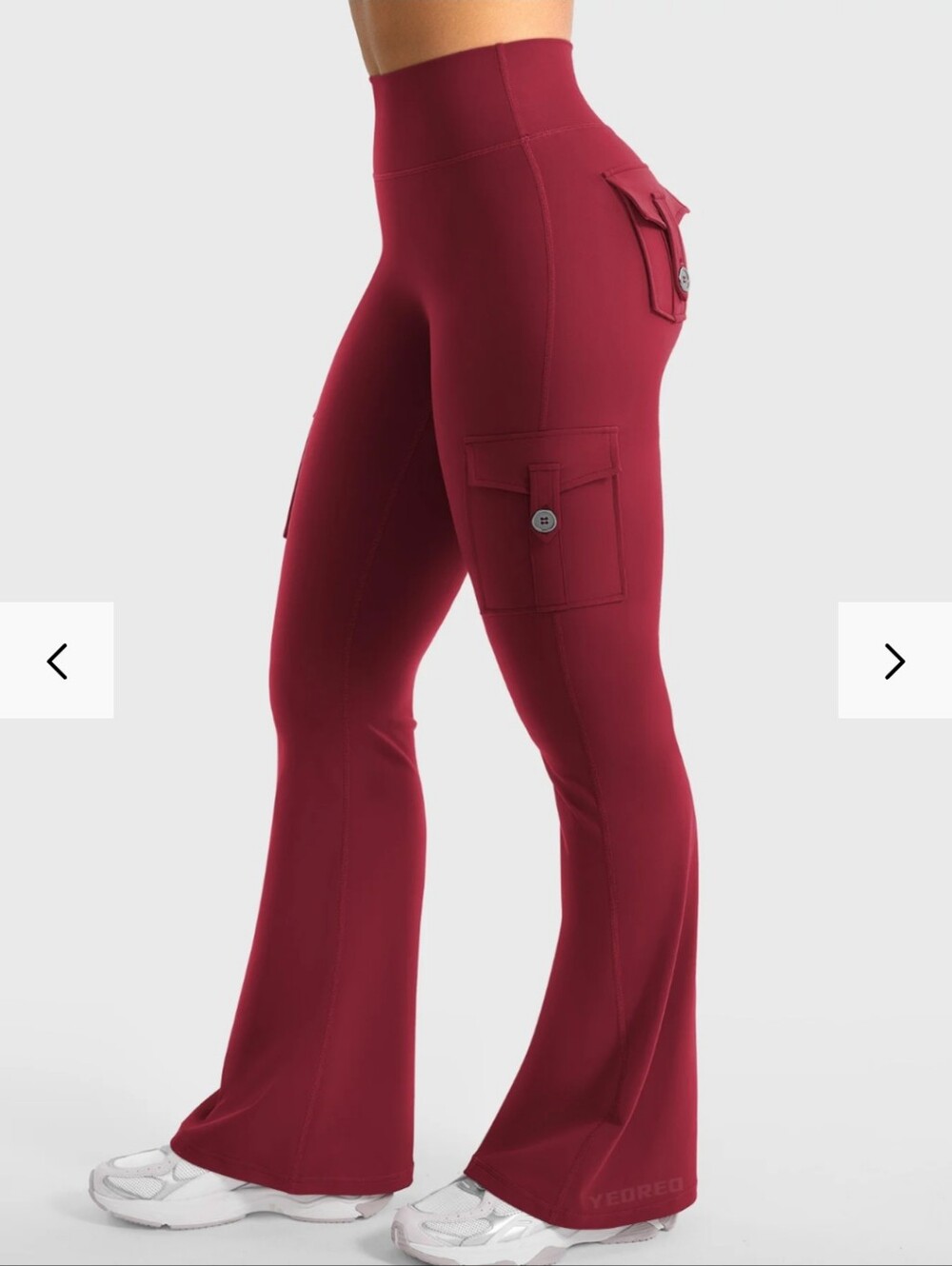 NWOT Yeoreo Hedda 32" CoreFlex Flared Leggings- Wine